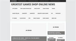 Desktop Screenshot of greatestgamesshop.com