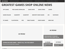 Tablet Screenshot of greatestgamesshop.com